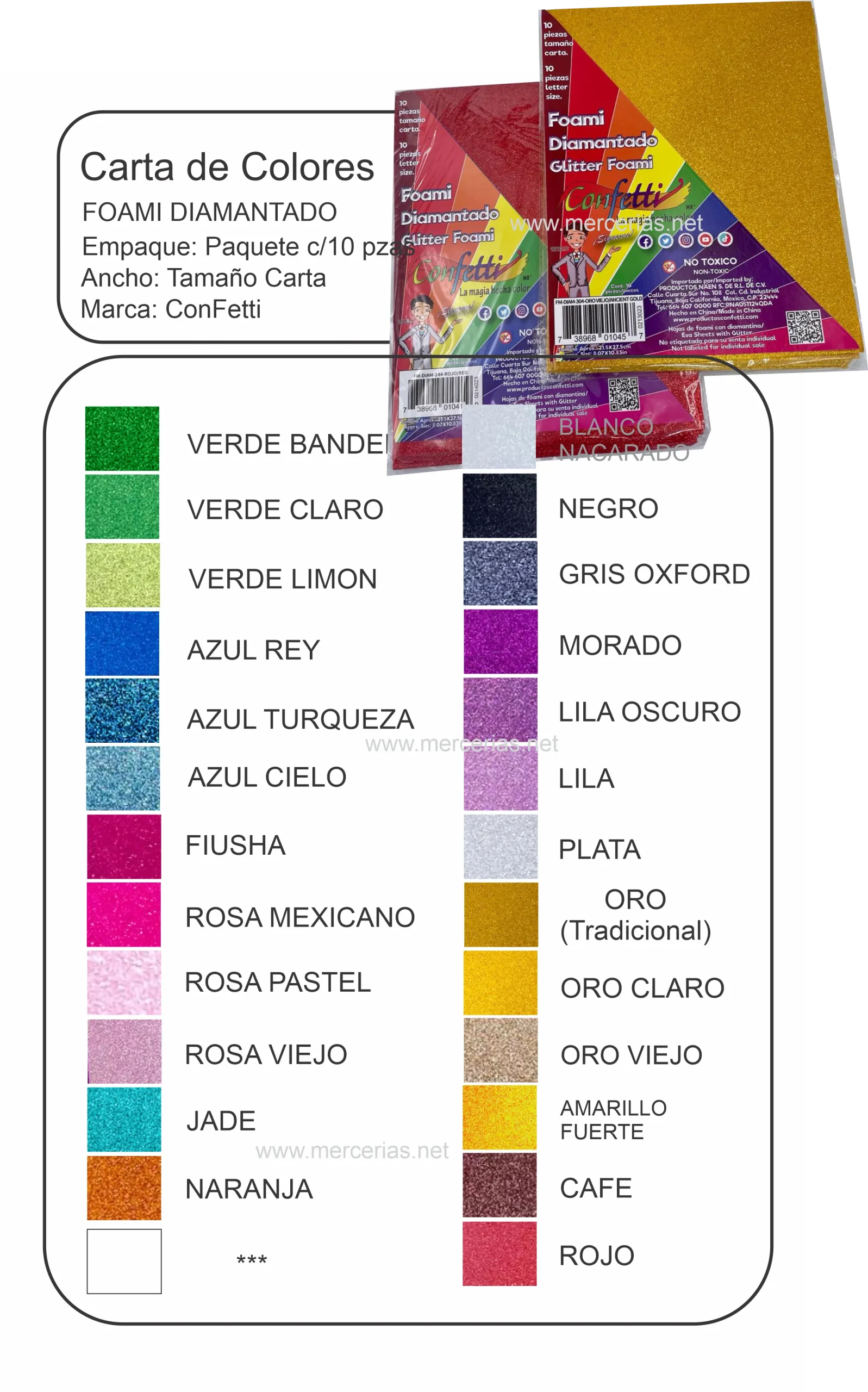 Fomi / Foami Diamantado — Tamaño Carta - Image 2